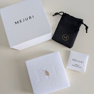 Mejuri 14k Yellow Gold Cursive "C" Charm